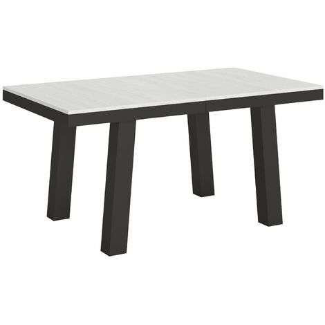 Tavolo Allungabile 160-420x90x77 cm Bridge Evolution Bianco Frassino