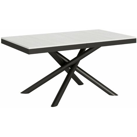Tavolo Allungabile 160-420x90x77 cm Famas Evolution Bianco Frassino