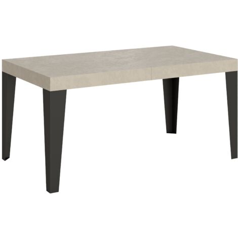 Tavolo Allungabile 160-420x90x77 cm Flame Cashmere Telaio Antracite
