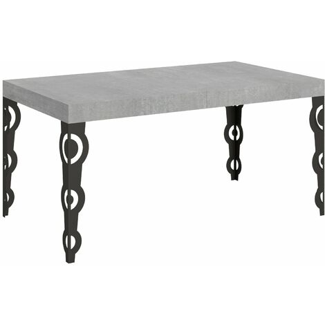 Tavolo Allungabile 160-420x90x77 cm Karamay Cemento