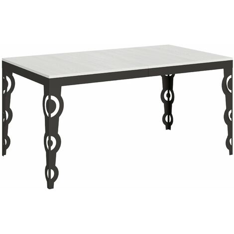 Tavolo Allungabile 160-420x90x77 cm Karamay Evolution Bianco Frassino