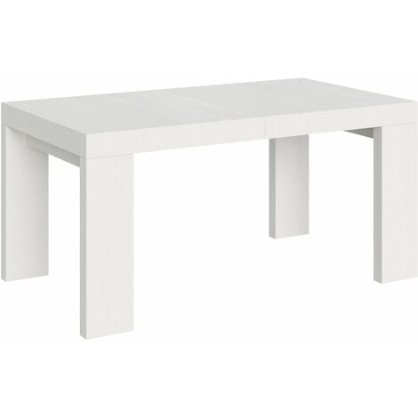 Tavolo Allungabile 160-420x90x77 cm Roxell bianco frassino