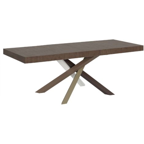 Tavolo Allungabile 160-420x90x77 cm Volantis Premium Noce Telaio 4C