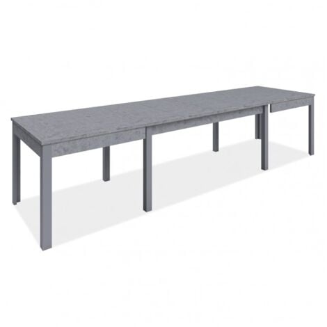 Tavolo allungabile 160 x 90 cm cemento - Corniolo