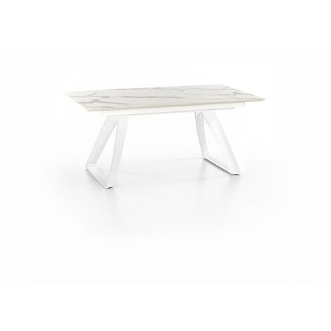 Tavolo Allungabile 170/270x90x76 cm in HPL Barret Marmo Calacatta