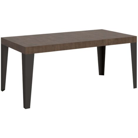 Tavolo allungabile 180/284x90 cm Flame cemento gambe antracite