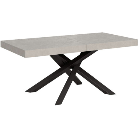 Tavolo allungabile 180/284x90 cm Volantis Premium cashmere gambe antracite