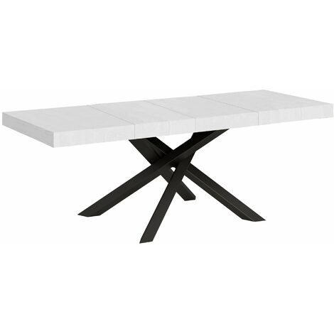 Tavolo Allungabile 180/284x90x77 cm Volantis Premium Bianco Frassino