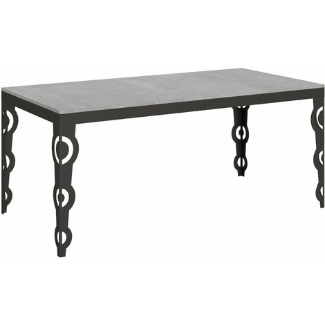 Tavolo Allungabile 180-284x90x80 cm Karamay Evolution Cemento