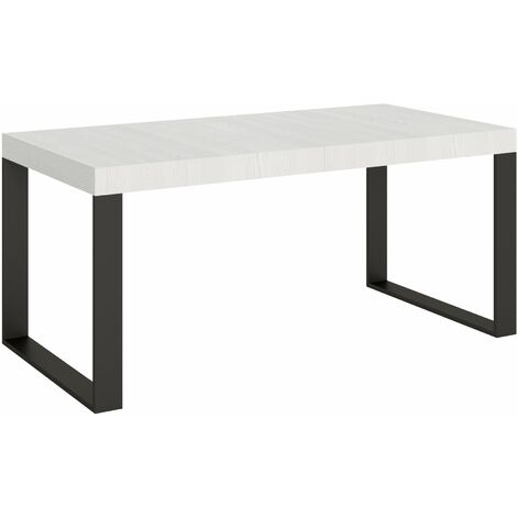 Tavolo Allungabile 180-440x90x77 cm Tecno Premium Bianco Frassino