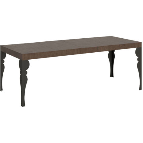 Tavolo allungabile 200/304x90 cm Paxon Premium noce gambe antracite