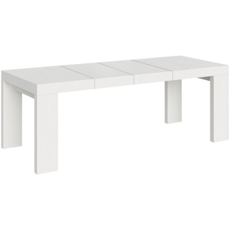 Tavolo allungabile 200/304x90 cm Roxell Premium bianco frassino