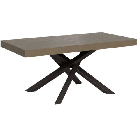 Tavolo allungabile 200/304x90 cm Volantis Premium tortora gambe antracite
