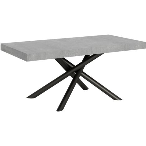 Tavolo Allungabile 200-304x90x77 cm Famas Cemento Telaio Antracite