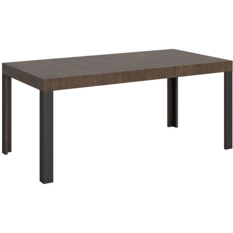 Tavolo Allungabile 200-304x90x77 cm Linea Noce Telaio Antracite