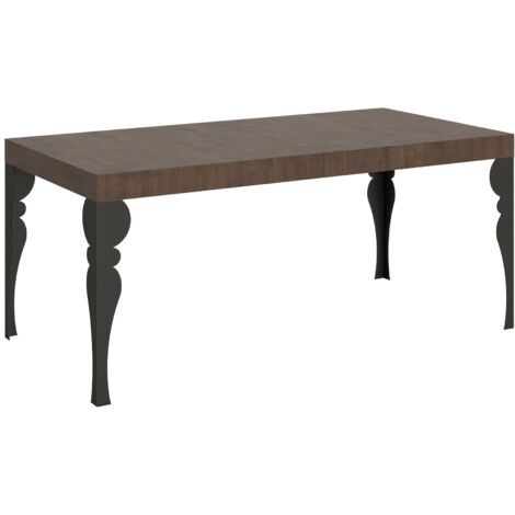 Tavolo Allungabile 200-304x90x77 cm Paxon Noce Telaio Antracite