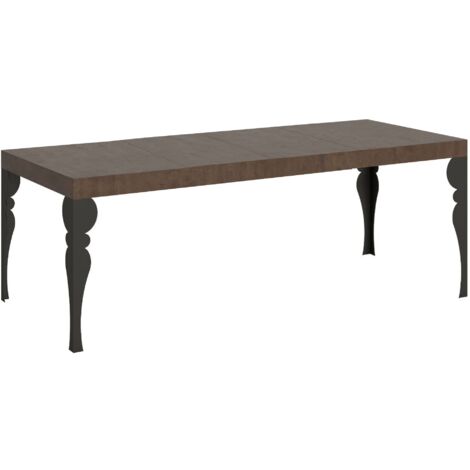 Tavolo Allungabile 200-304x90x77 cm Paxon Premium Noce Telaio Antracite