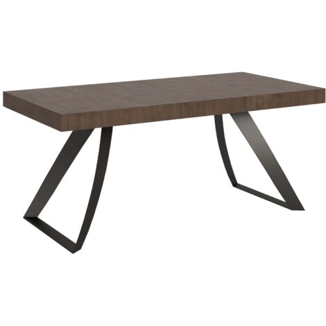 Tavolo Allungabile 200-304x90x77 cm Proxy Noce Telaio Antracite
