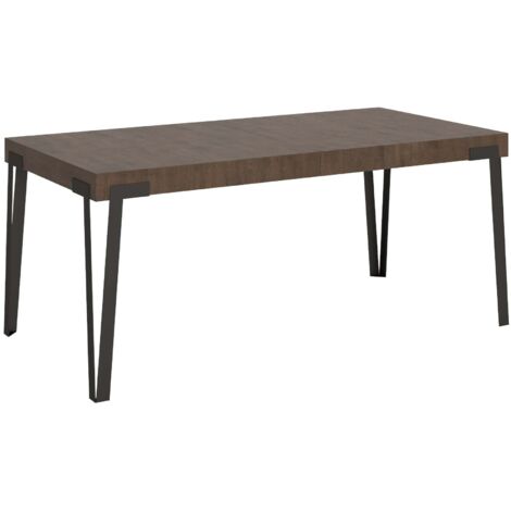 Tavolo Allungabile 200-304x90x77 cm Rio Noce Telaio Antracite