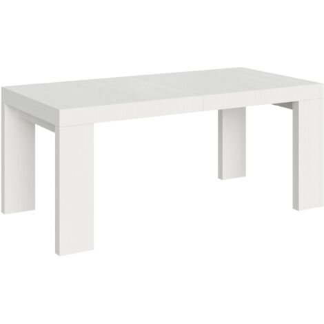Tavolo allungabile 200/460x90 cm Roxell bianco frassino