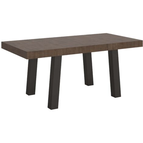 Tavolo Allungabile 200-460x90x77 cm Bridge Noce Telaio Antracite