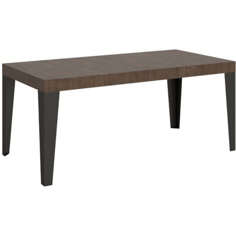 Tavolo Allungabile 200-460x90x77 cm Flame Noce Telaio Antracite