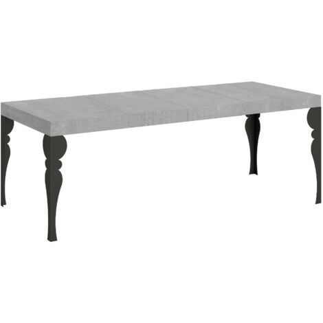 Tavolo Allungabile 200-460x90x77 cm Paxon Premium Cemento Telaio Antracite