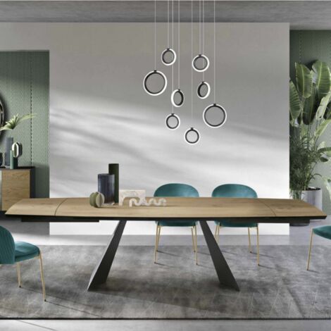 Tavolo allungabile 300 cm con piano in Rovere Crudo GILMOUR