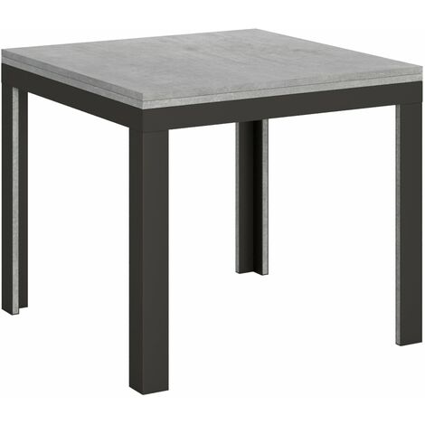 Tavolo Allungabile 90-180x90x78/80 cm Linea Libra Cemento