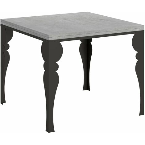 Tavolo Allungabile 90-180x90x78/80 cm Paxon Libra Cemento