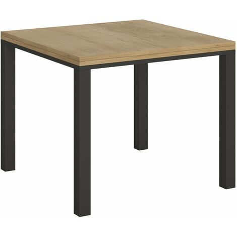 Tavolo Allungabile 90-180x90x80-78 cm Everyday Libra Quercia Naturale