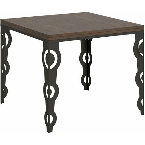 Tavolo Allungabile 90-180x90x80/78 cm Karamay Libra Noce