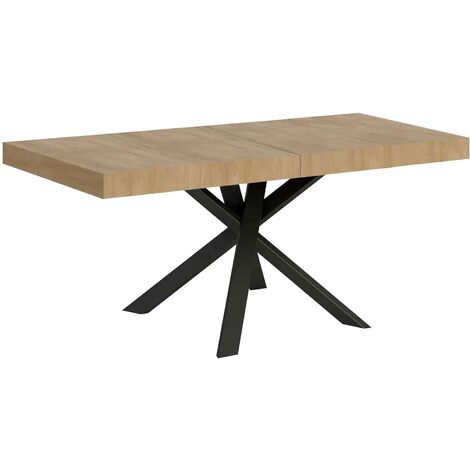 Tavolo Allungabile 90/194x90x77 cm Clerk Premium Quercia Natura