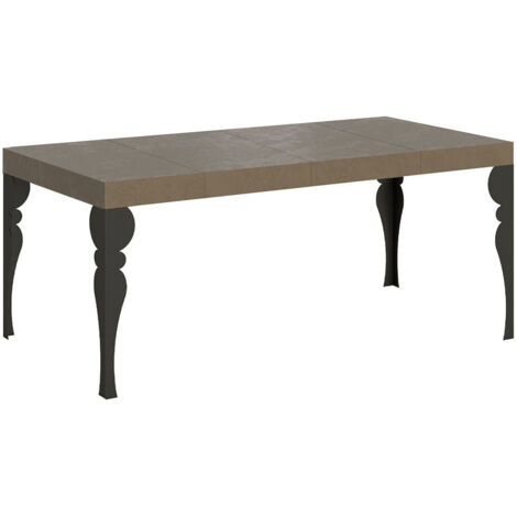 Tavolo allungabile 90/246x90 cm Paxon Premium tortora gambe antracite