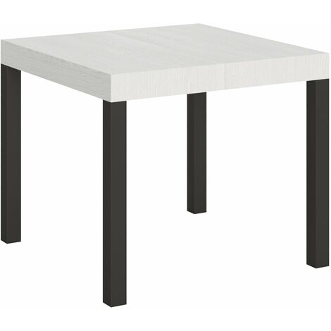 Tavolo Allungabile 90-246x90x77 cm Everyday Bianco Frassino