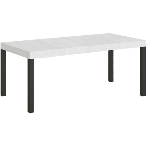 Tavolo Allungabile 90/246x90x77 cm Everyday Premium Bianco Frassino
