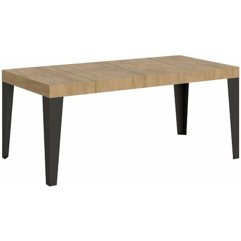 Tavolo Allungabile 90/246x90x77 cm Flame Premium Quercia Natura