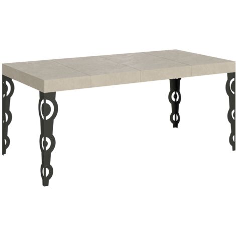 Tavolo Allungabile 90-246x90x77 cm Karamay Premium Cashmere Telaio Antracite