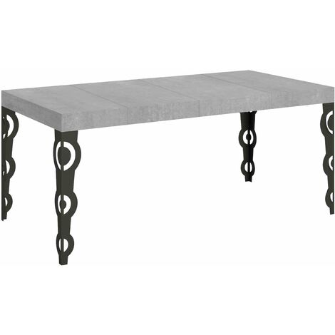 Tavolo Allungabile 90/246x90x77 cm Karamay Premium Cemento
