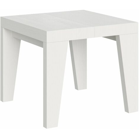 Tavolo Allungabile 90-246x90x77 cm Naxy Bianco Frassino