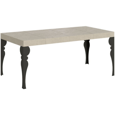 Tavolo Allungabile 90-246x90x77 cm Paxon Premium Cashmere Telaio Antracite