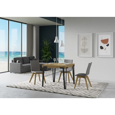 Tavolo Allungabile 90-246x90x77 cm Rio Quercia Naturale