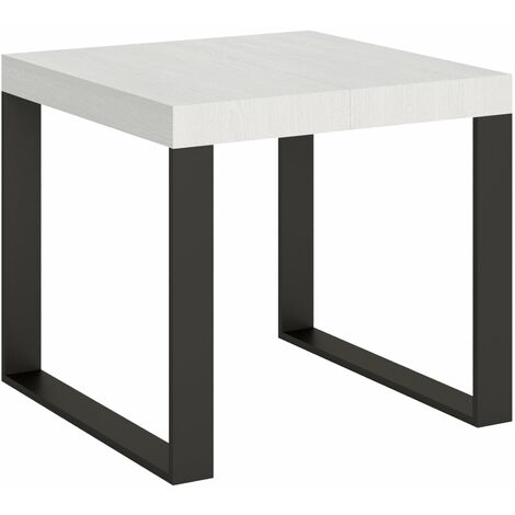 Tavolo Allungabile 90-246x90x77 cm Tecno Bianco Frassino
