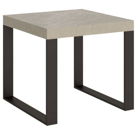 Tavolo Allungabile 90-246x90x77 cm Tecno Cashmere Telaio Antracite