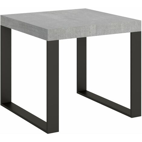 Tavolo Allungabile 90-246x90x77 cm Tecno Cemento