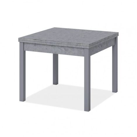 Tavolo allungabile 90 x 90 cm cemento - Sora