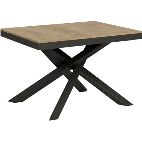 Tavolo allungabile 90x120/224 cm Volantis Evolution Quercia Natura telaio Antracite