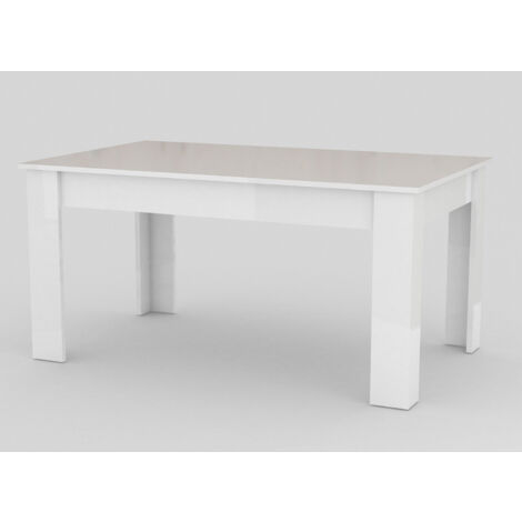 Tavolo Allungabile 90x140/190x75 cm Jesi Bianco Lucido