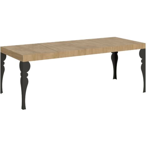 Tavolo allungabile 90x160/264 cm Paxon Premium Quercia Natura telaio Antracite