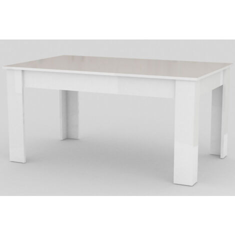 Tavolo Allungabile 90x90/180x75 cm Jesi Bianco Lucido